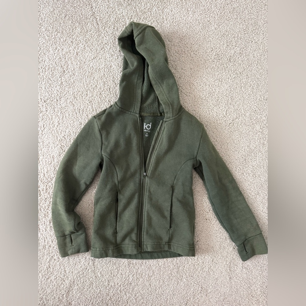 Ideology Kids Jacket in Olive Green